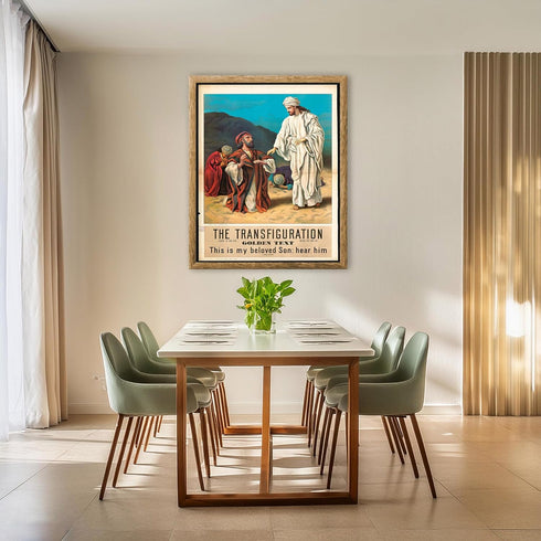 Posterizer 1 pcs-The transfiguration poster-Religious Posters-Gifts for Christians -Decor for Church, Sunday School Classroom- unframed wall art...